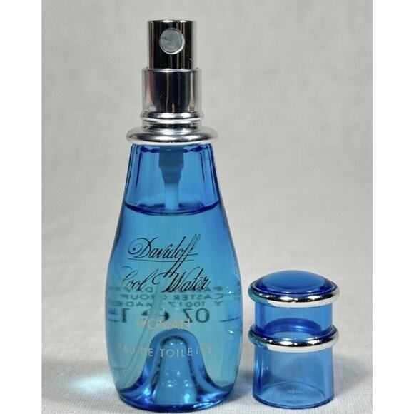 Cool Water for Women By Davidoff .5 oz Vintage Collectable Spray Bottle - Picture 3 of 4